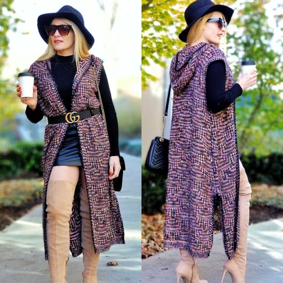 Coat of Many Colors Open Front Cardigan - Picture 2 of 3